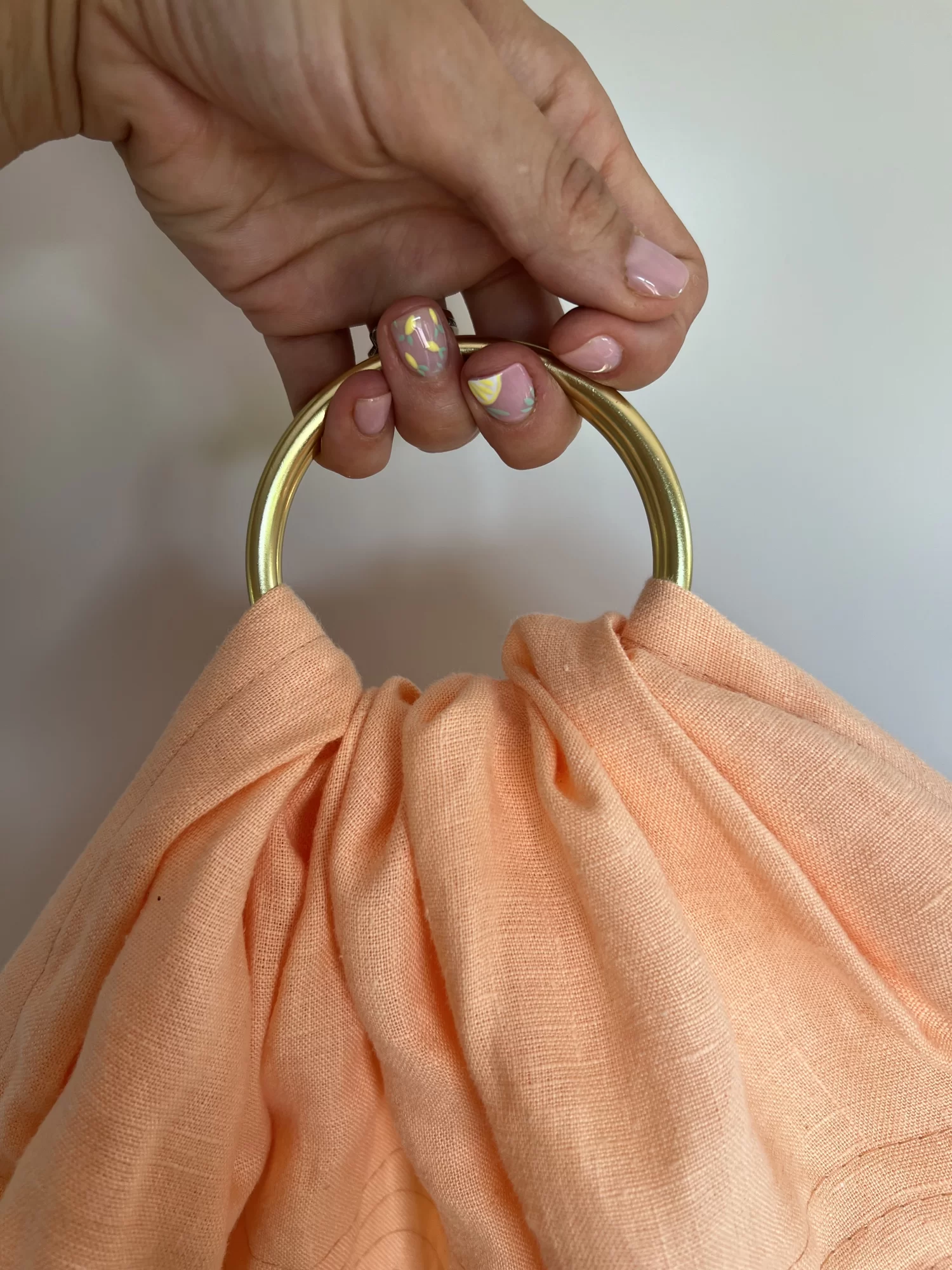 Lniana chusta kółkowa  SWEET 