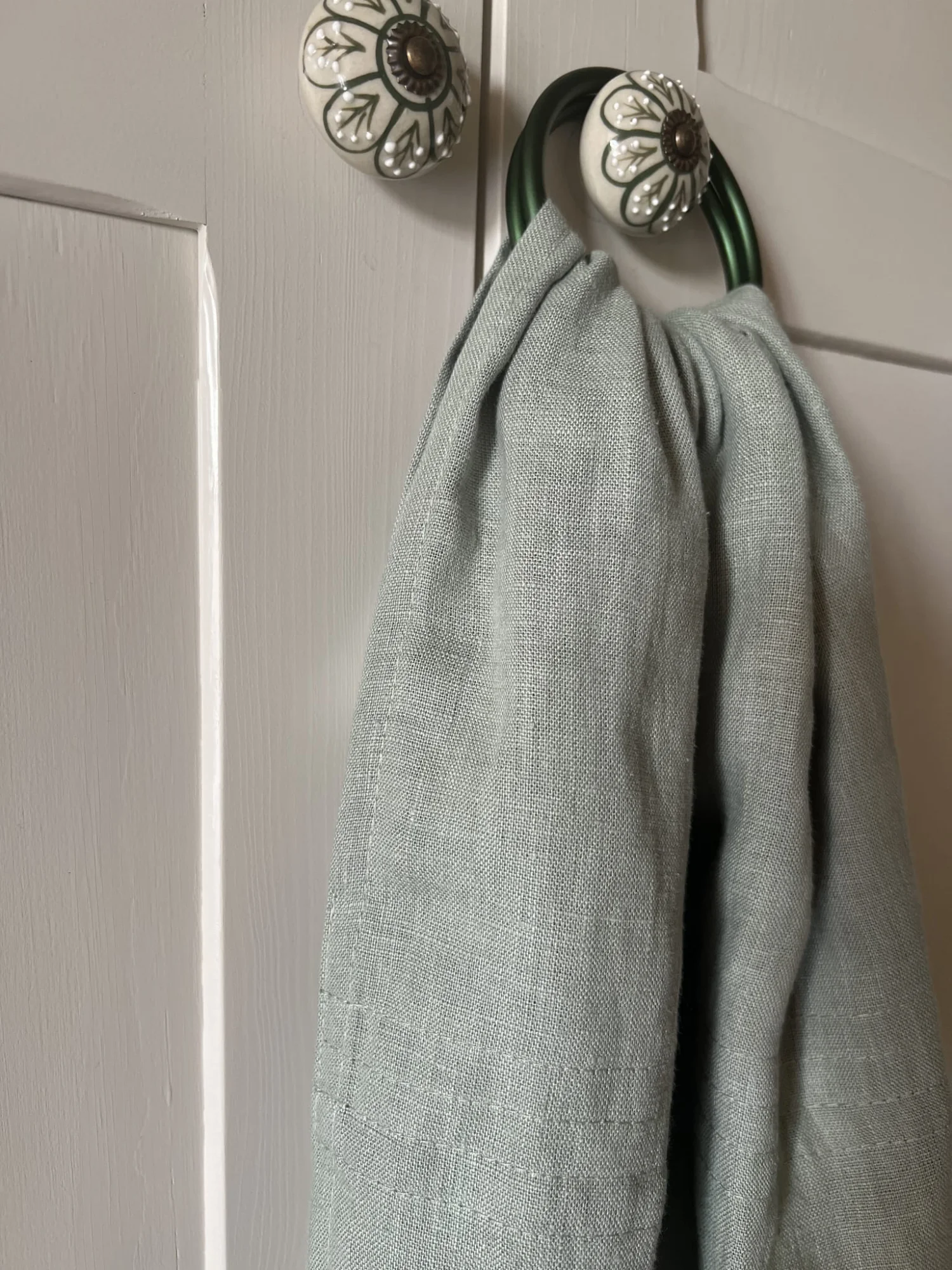 Lniana chusta kółkowa Forrest Morning