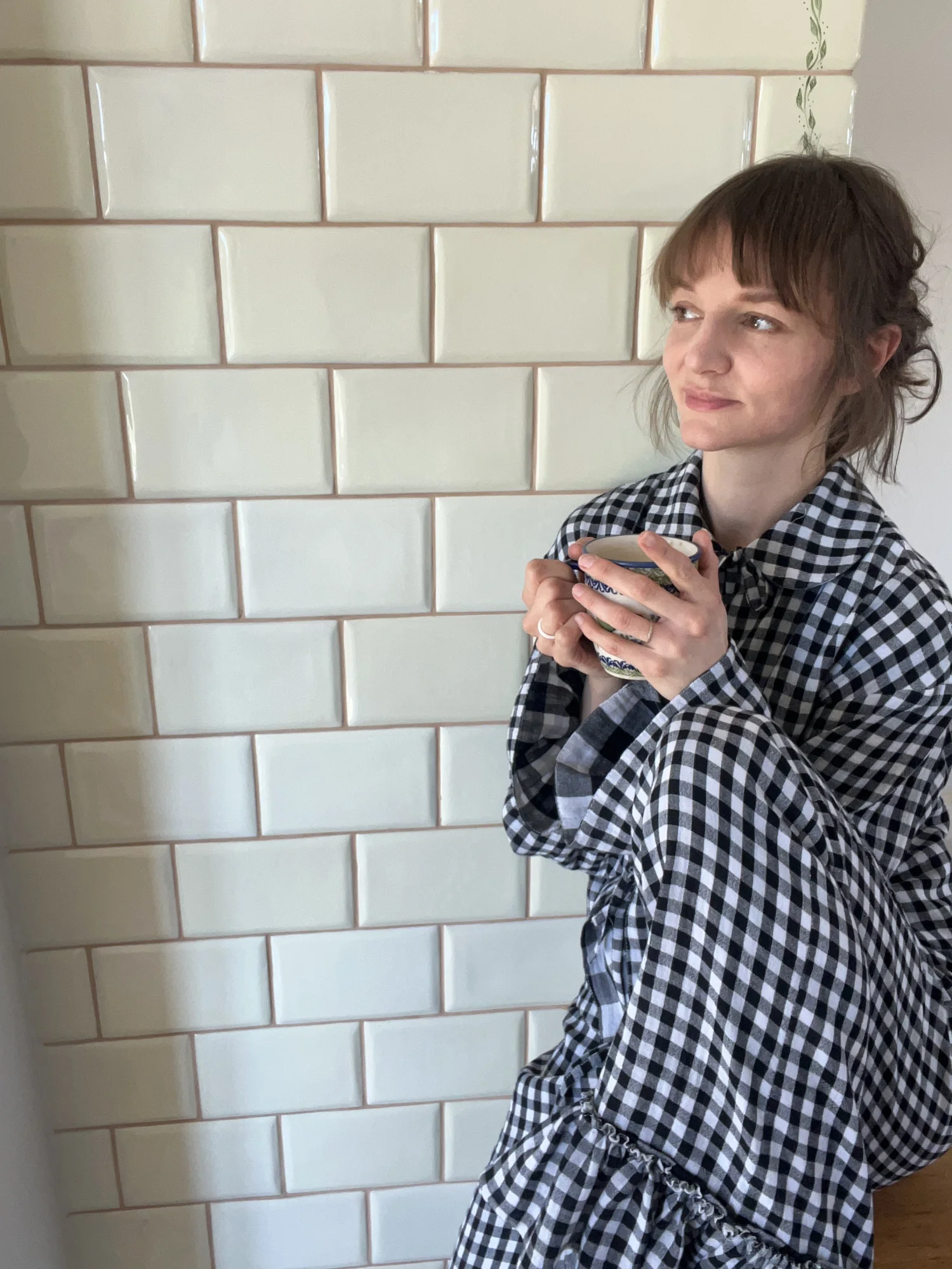 Dwustronna muślinowa koszula Sofia