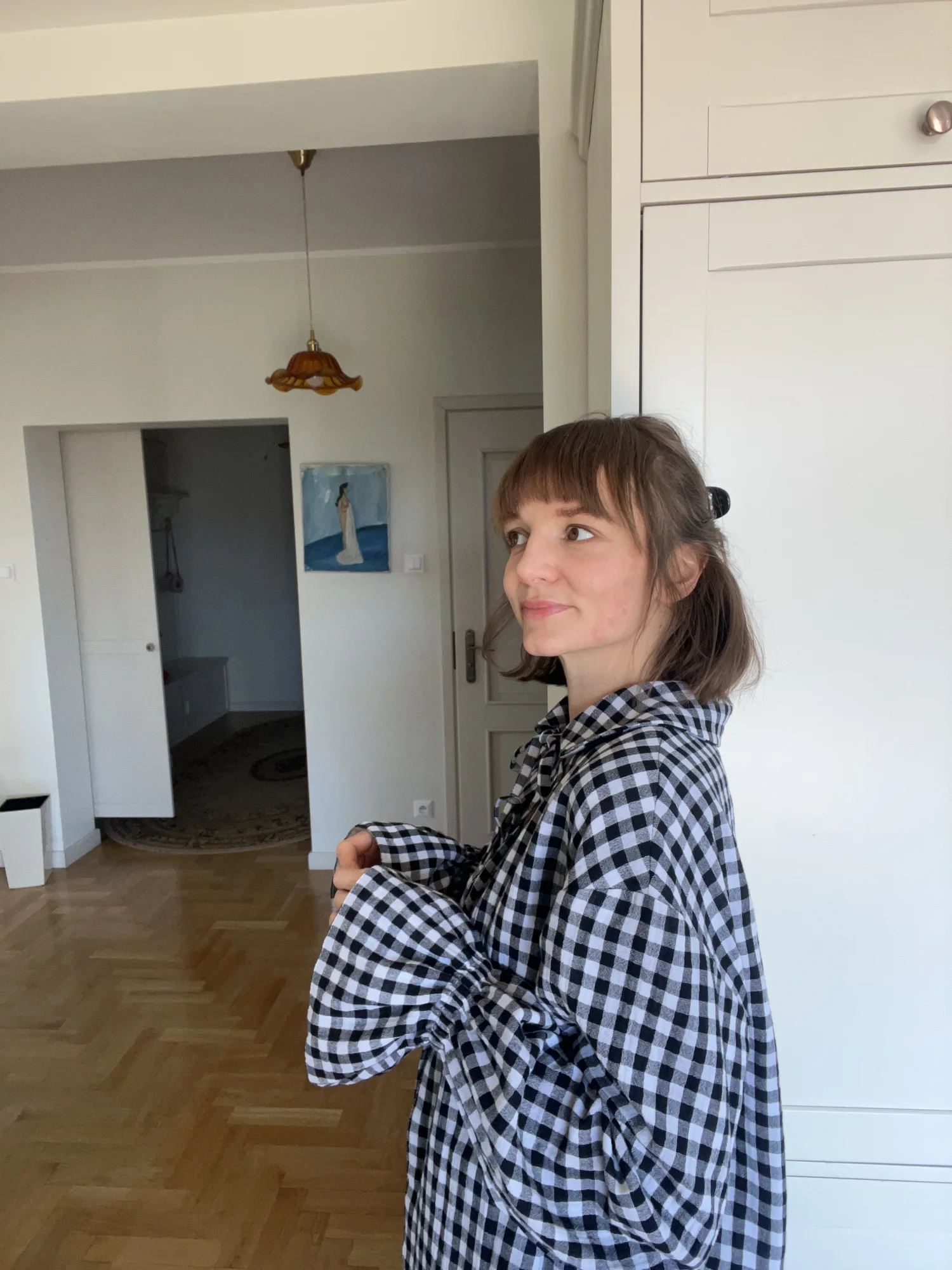 Dwustronna muślinowa koszula Sofia