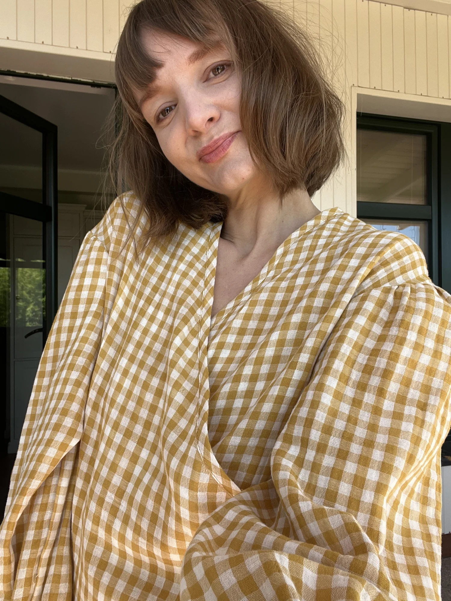 Muślinowa koszula z wiązaniem Stella