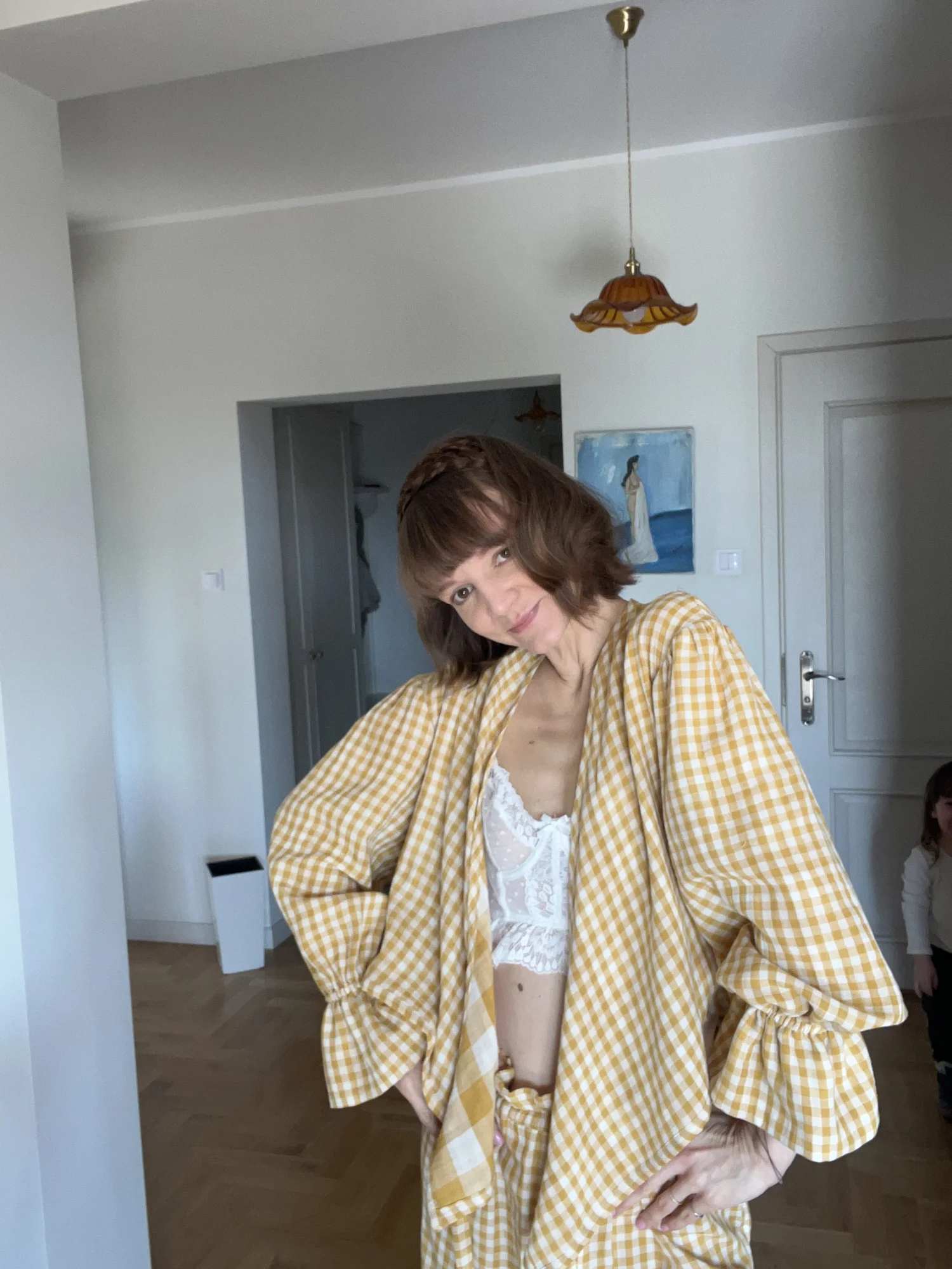 Muślinowa koszula z wiązaniem Stella