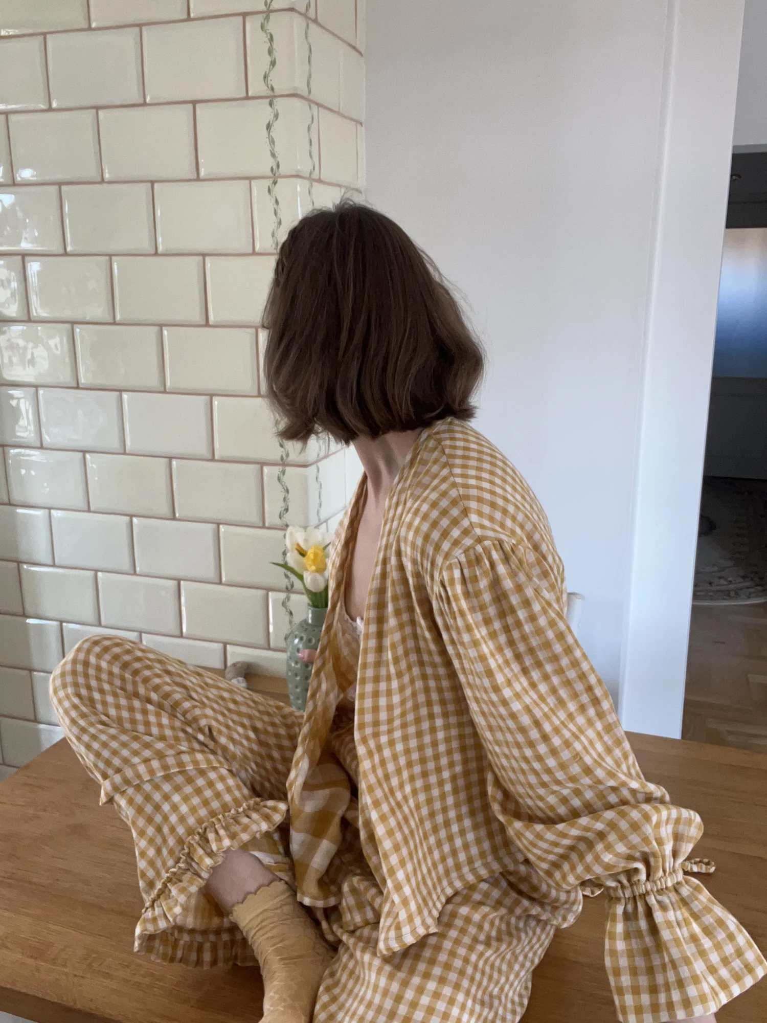 Muślinowa koszula z wiązaniem Stella