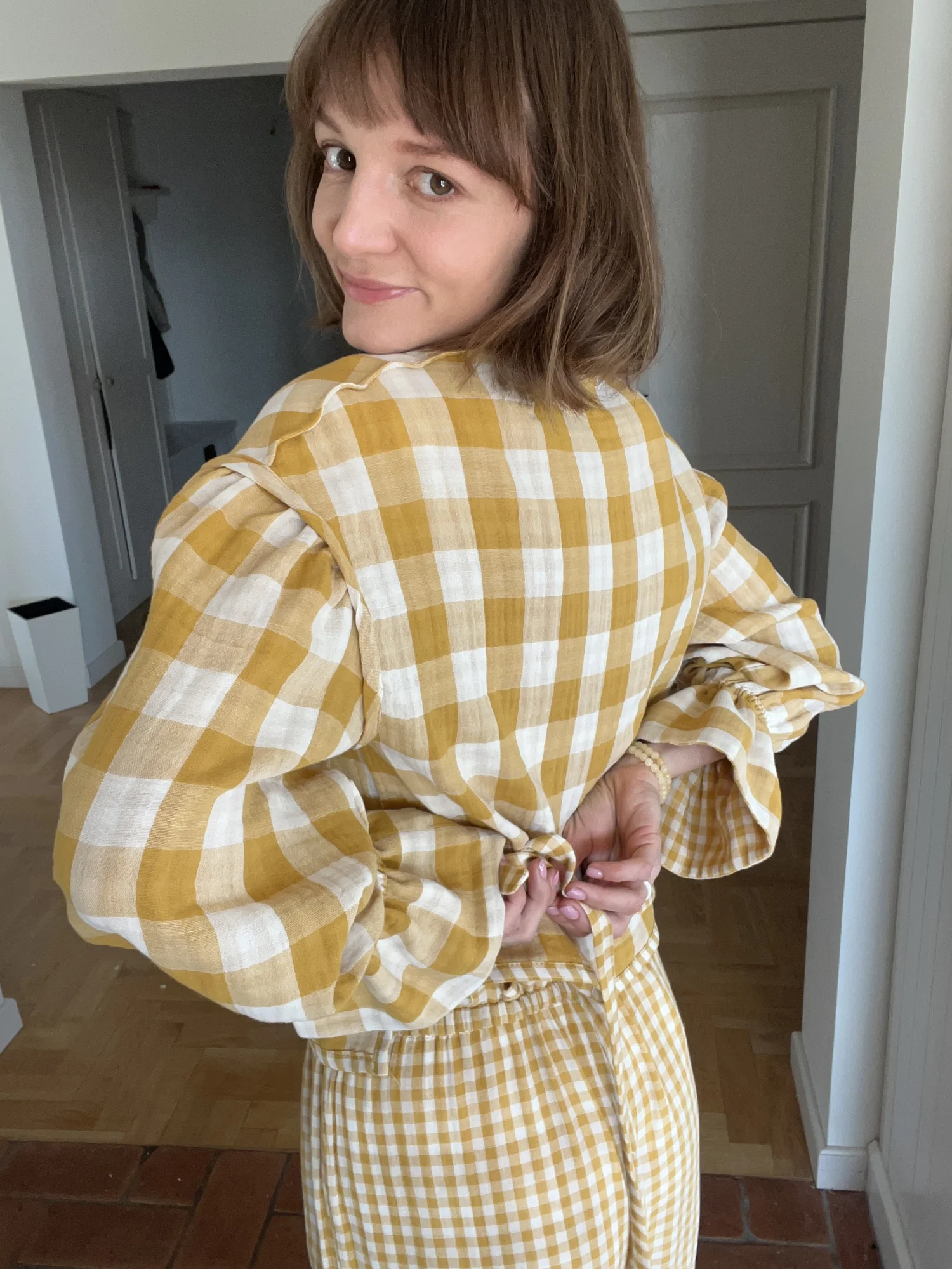 Muślinowa koszula z wiązaniem Stella