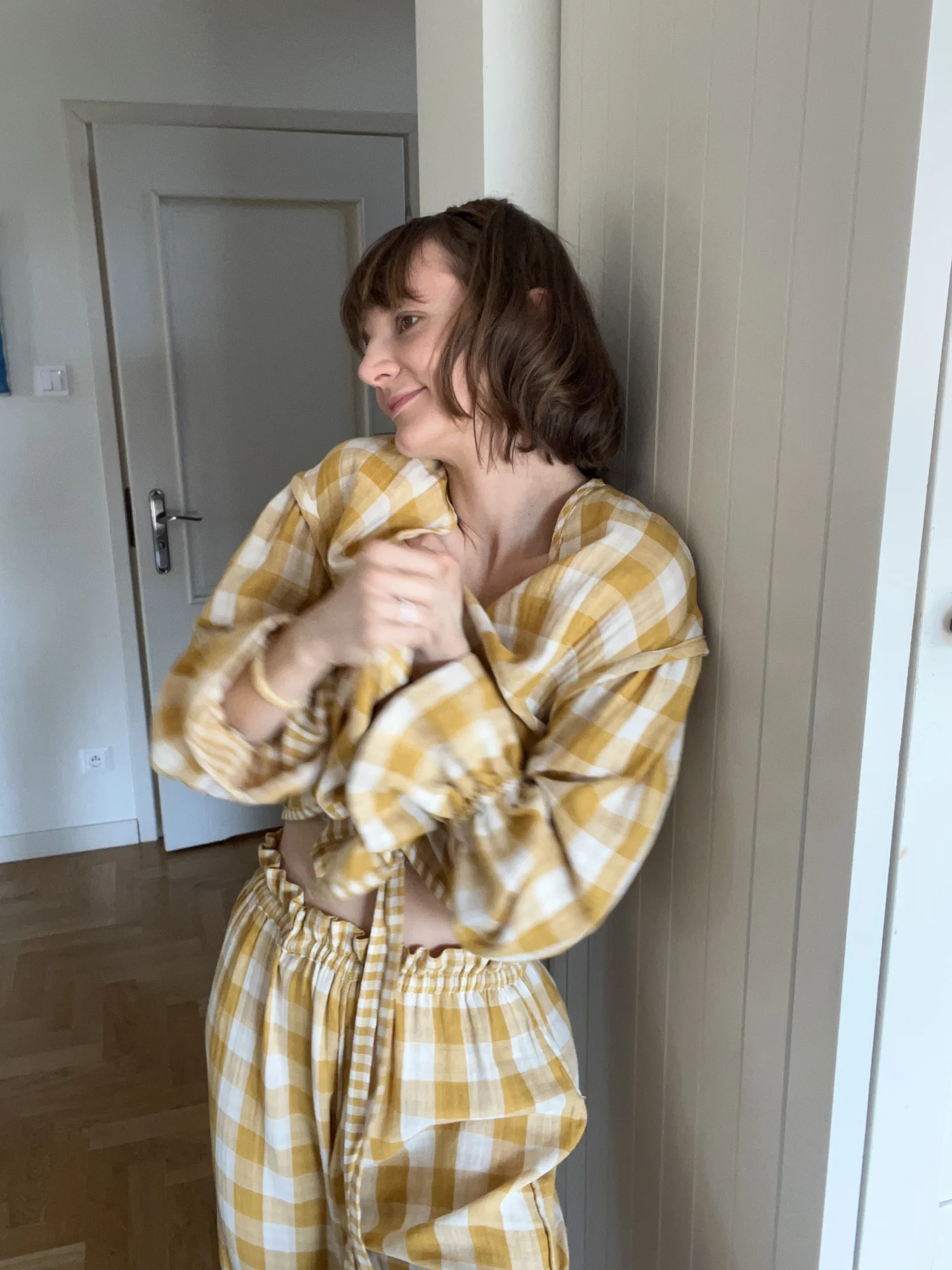 Muślinowa koszula z wiązaniem Stella