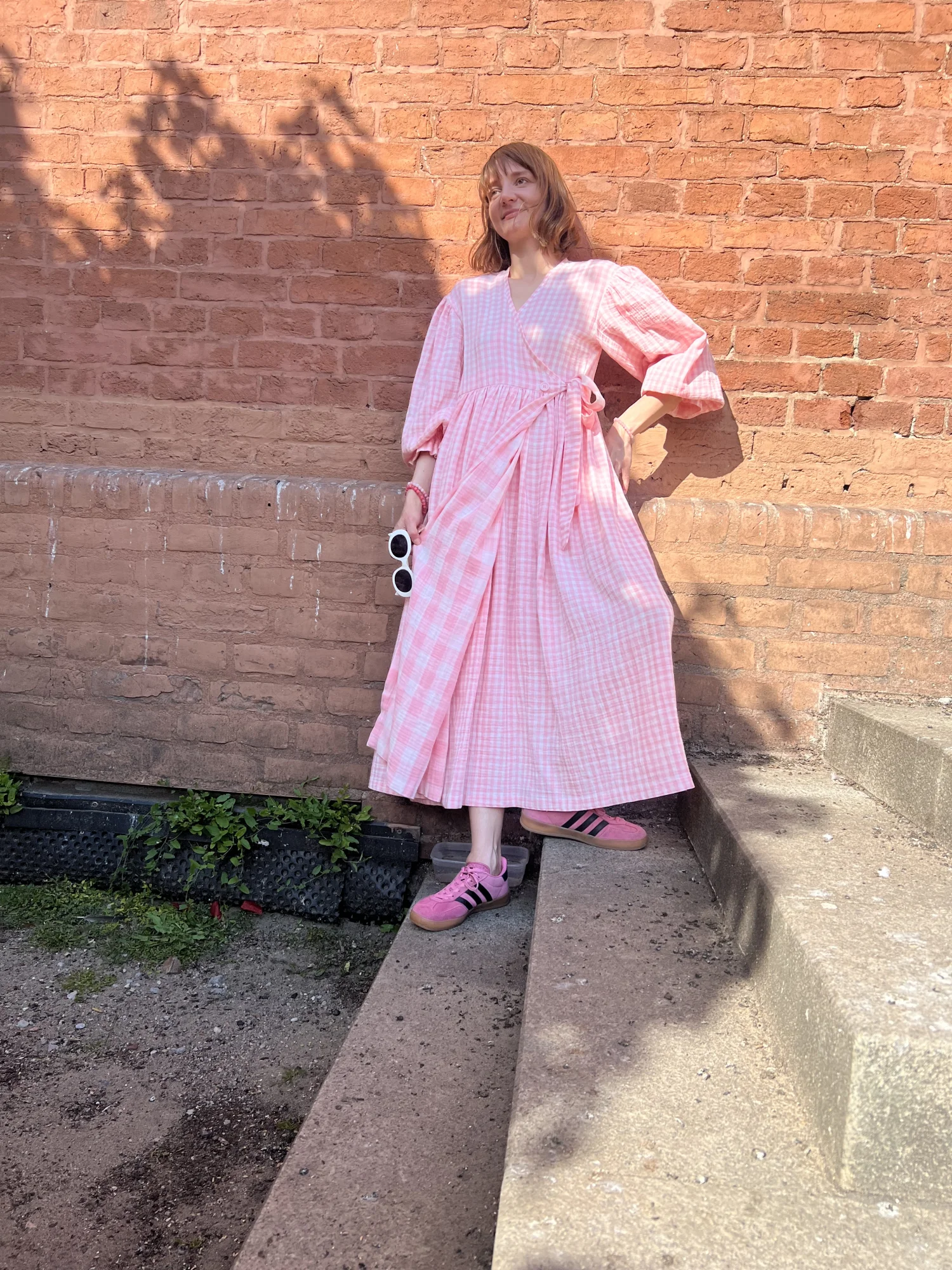 Dwustronna kopertowa sukienka Charlotte