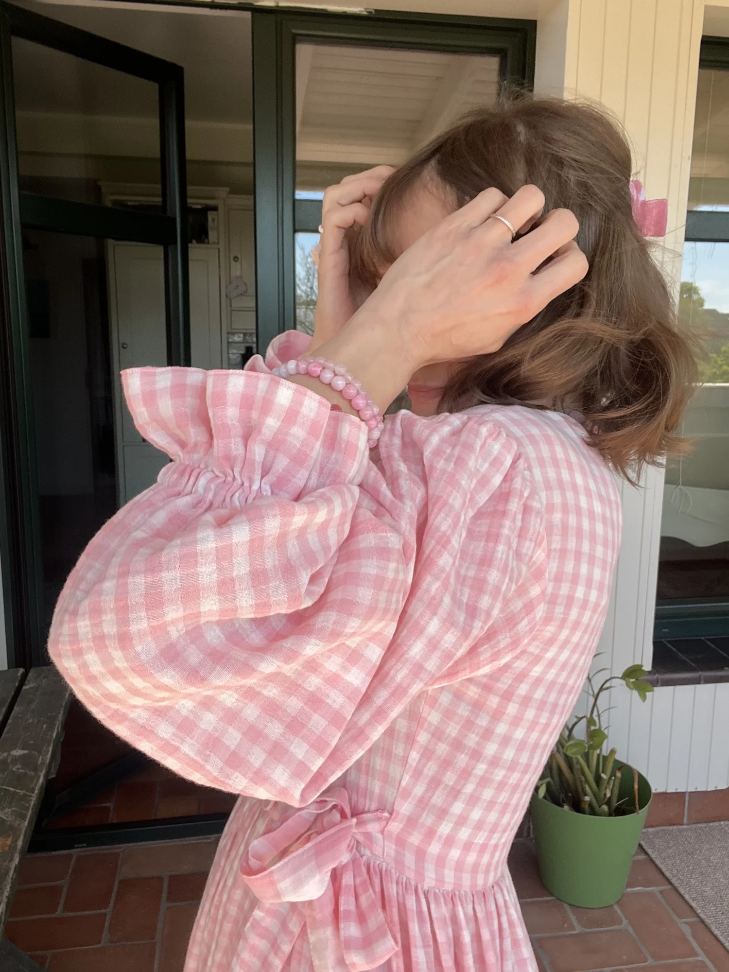 Dwustronna kopertowa sukienka Charlotte