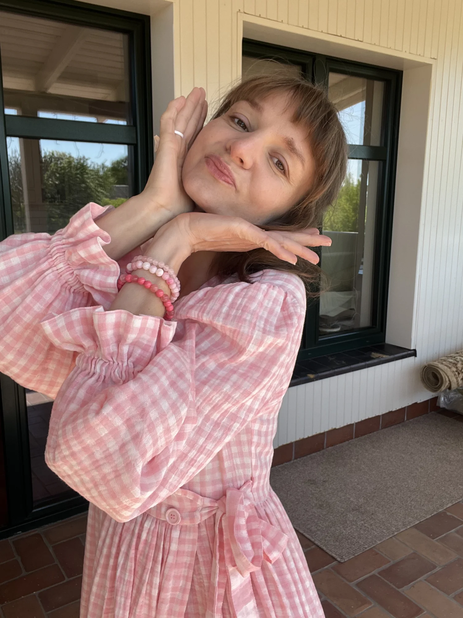 Dwustronna kopertowa sukienka Charlotte